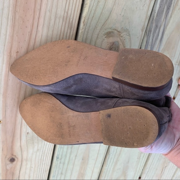 Madewell | Nico Gray Suede Flat Booties 7.5 - Picture 6 of 11